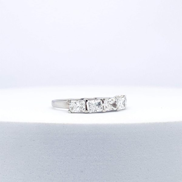 Radiant Eastwest Half Eternity Diamond Ring #EternityByLVNA For Discount