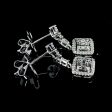 PREORDER | Square Diamond Earrings Dangling 14kt Online Sale