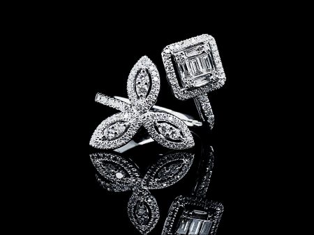 PREORDER | Square Marquise Deco Diamond Ring 14kt Cheap