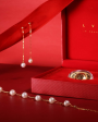 The Vault | Akoya Pearl 2 Layer Bracelet & Earrings Set + FREE 24kt Lucky Golden Boat & ₱10,000 worth of LVNA GCs Cheap