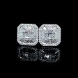 PREORDER | Square Diamond Earrings 14kt Fashion