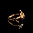 The Archives |  2.0ct Kite Cut Orange Diamond Halo Paved Band 14kt Cheap