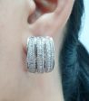 PREORDER | Three Tier Statement Millionaire’s Diamond Earrings 14kt Discount