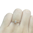 Rose Oval Halo Diamond Ring 18kt Hot on Sale