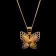 #GOLD2024 | Multi-Tone Butterfly Necklace 18kt Yellow Gold Supply