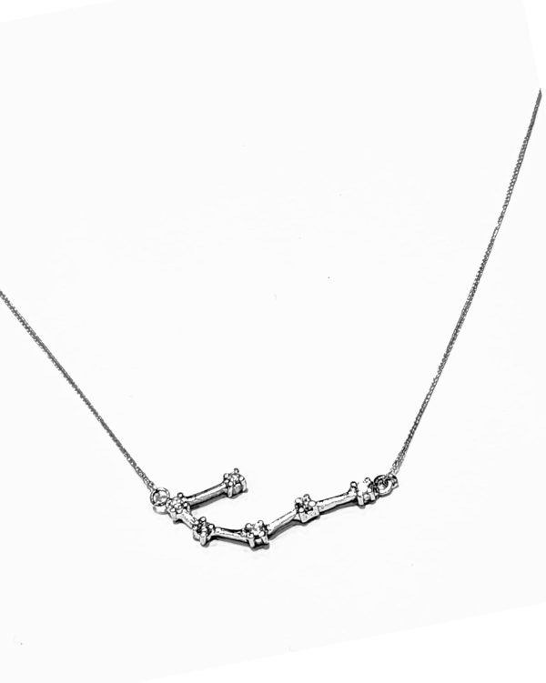 The Classics | Zodiac Diamond Necklace 18” 18kt White Gold For Cheap