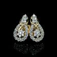 #LVNA2024 | Golden Twist Pear Diamond Earrings 18kt Online now