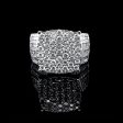 PREORDER | Square Millionaire’s Paved Diamond Ring 14kt For Cheap