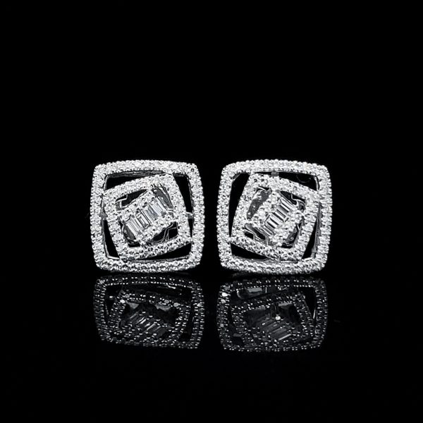 PREORDER | Square Diamond Jewelry Set 14kt Sale