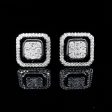 PREORDER | Square Onyx Statement Diamond Earrings 14kt Supply