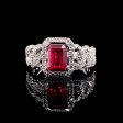 Ruby Gemstones Diamond Ring 18kt Online