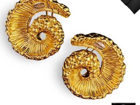 #GOLD2024 | Golden Fossil Fine Gold Earrings 18kt Online