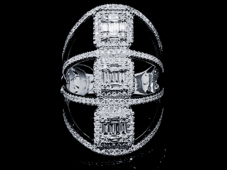 PREORDER | Square Statement Diamond Ring 14kt on Sale