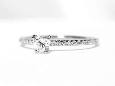 VANA | 0.45cts Heart Brilliant Diamond Engagement Ring 14kt Discount