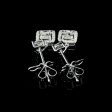 PREORDER | Square Diamond Earrings Dangling 14kt Online Sale