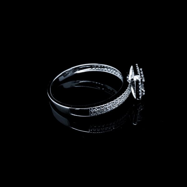 PREORDER | Square Paved Band Diamond Ring 14kt Online Sale