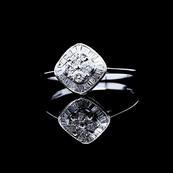 PREORDER | Square Classic Diamond Ring 18kt For Cheap