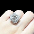 The Stolen LVNA Signatures | Archives 5.00ct Square Radiant Center Diamond Engagement Ring 18kt on Sale