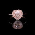 Rose Heart Classic Diamond Ring 18kt Supply