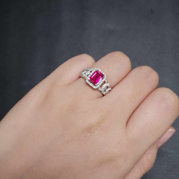 Ruby Gemstones Diamond Ring 18kt Online