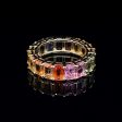 Rainbow Sapphire Full Eternity Ring Online Sale