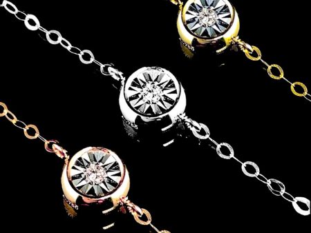 PREORDER | Round Dancing Diamond Bracelet 18kt For Cheap