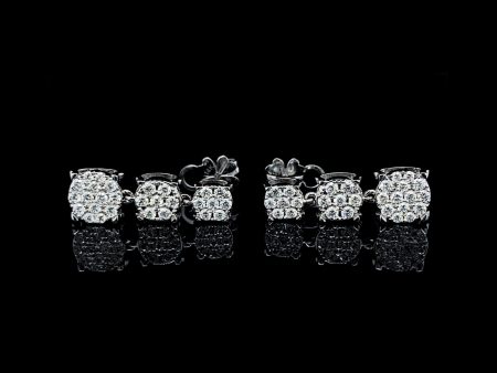 PREORDER | Round Trio Dangling Diamond Earrings 14kt Cheap