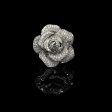 PREORDER | Floral Paved Statement Diamond Ring 14kt Cheap