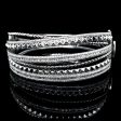 PREORDER | Studded Art Crossover Diamond Bangle 14kt For Cheap