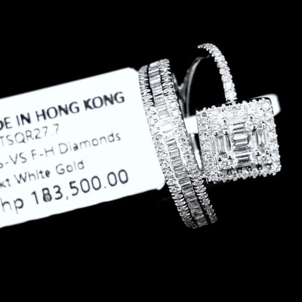 PREORDER | Square Deco Diamond Ring 14kt Discount