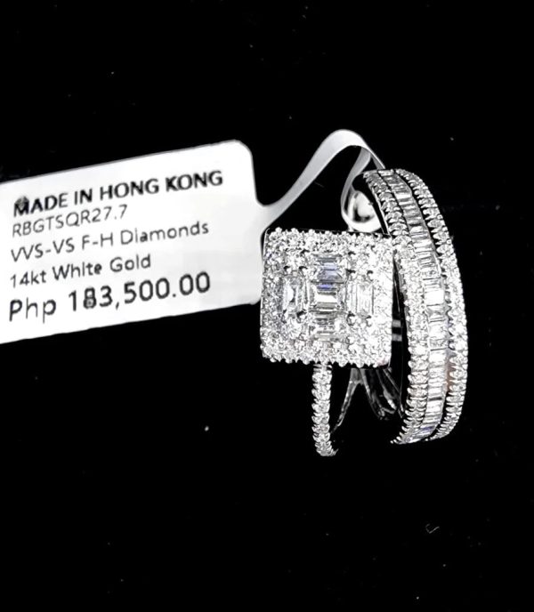 PREORDER | Square Deco Diamond Ring 14kt Discount