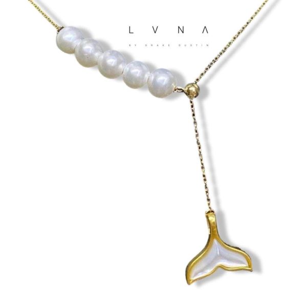 #GOLD2024| 18K Enamel Mermaid Pearl Necklace on Sale