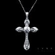 Religious Cross Pendant Diamond Necklace 14kt Discount