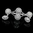 PREORDER| Double Round Diamond Jewelry Set 14kt For Sale