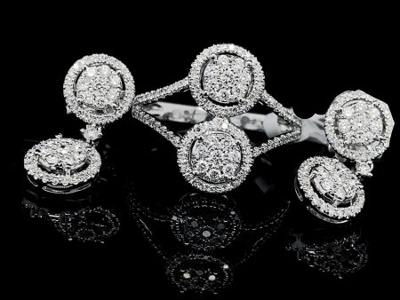 PREORDER| Double Round Diamond Jewelry Set 14kt For Sale