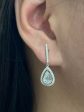 Teardrop Dangling Diamond Earrings 18kt Online