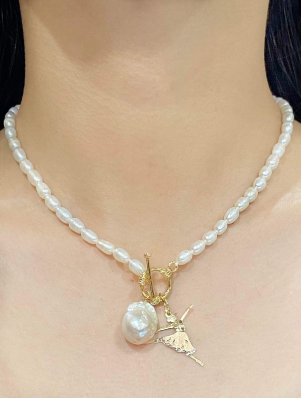 HOPE “Ivana” LVNA Signatures Baroque Pearl & Gold Necklace For Discount