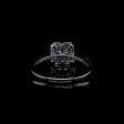 Square Paved Diamond Ring 18kt For Sale