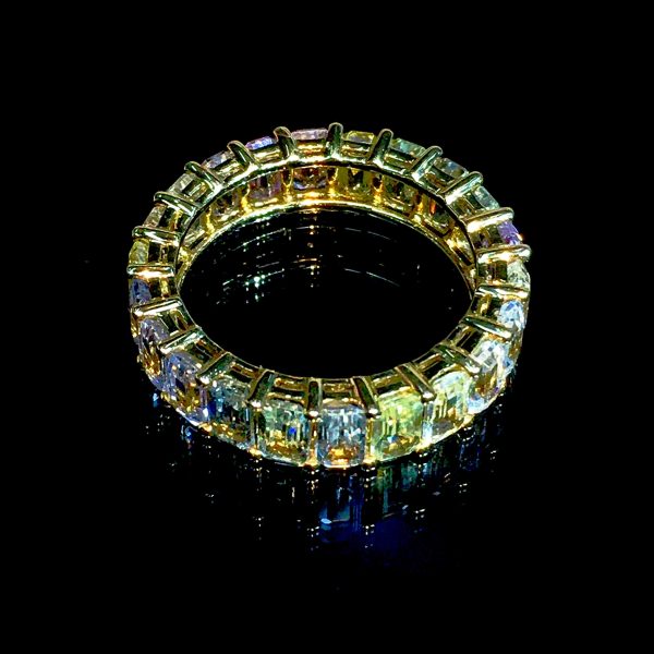 Rainbow Sapphire Full Eternity Ring For Cheap