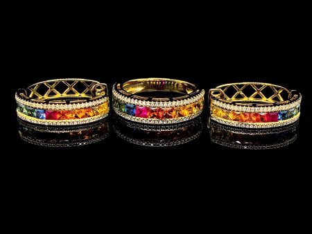 PREORDER| Rainbow Half Eternity Diamond Jewelry Set 14kt Online