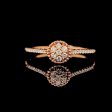 Round Paved Diamond Ring 18kt Supply