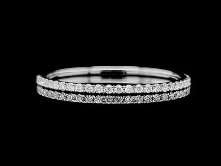 Round Half Eternity Diamond Ring 18kt Fashion