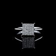 Square Diamond Ring 18kt Discount