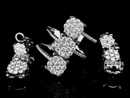 PREORDER | Round Trio Diamond Jewelry Set 14kt Fashion