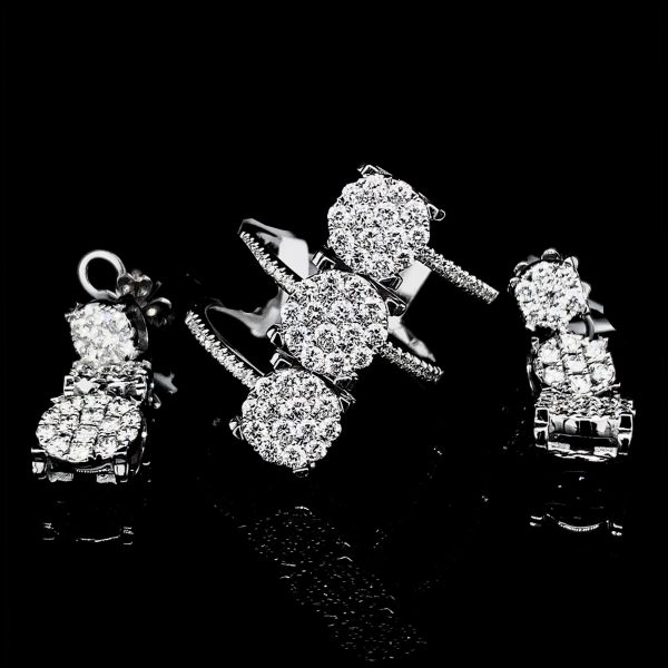 PREORDER | Round Trio Diamond Jewelry Set 14kt Fashion