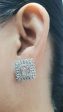 PREORDER | Square Statement Diamond Earrings 14kt Hot on Sale