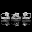 Square Baguette Creolle Diamond Jewelry Set 14kt Sale