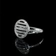 Round Halo Diamond Ring 18kt Supply