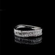 Round Baguette Diamond Twin Ring 18kt on Sale