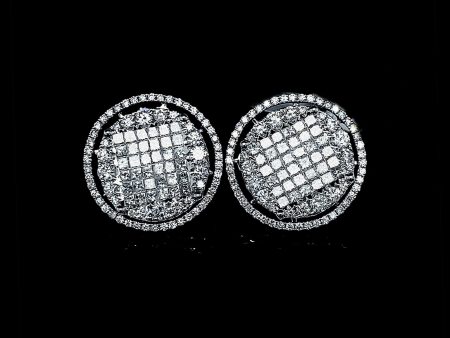 PREORDER | Round Invisible Setting Princess Detachable Diamond Earrings 18kt Hot on Sale